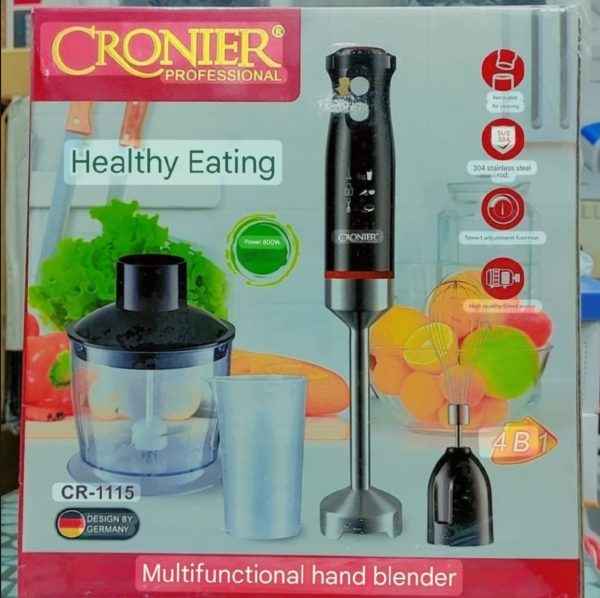 Cronier Professional 4-in-1 Hand Blender Set