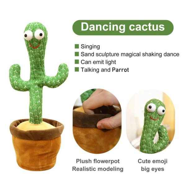 Talking and Dancing Cactus Plush Toy