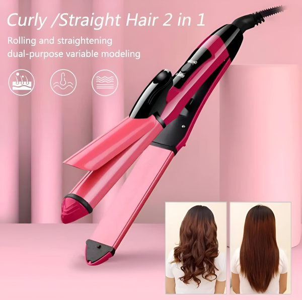 Nova 2-in-1 Hair Straightener & Curler - 