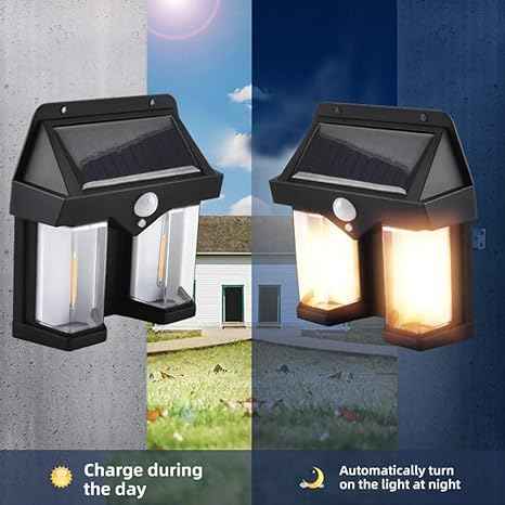 Solar Wall Lamp with Tungsten Bulbs