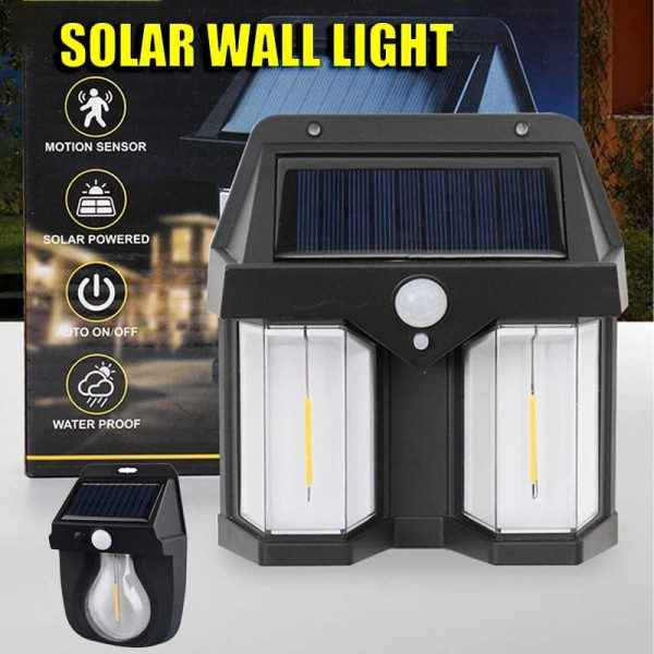 Solar Wall Lamp with Tungsten Bulbs