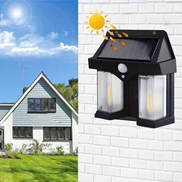 Solar Wall Lamp with Tungsten Bulbs
