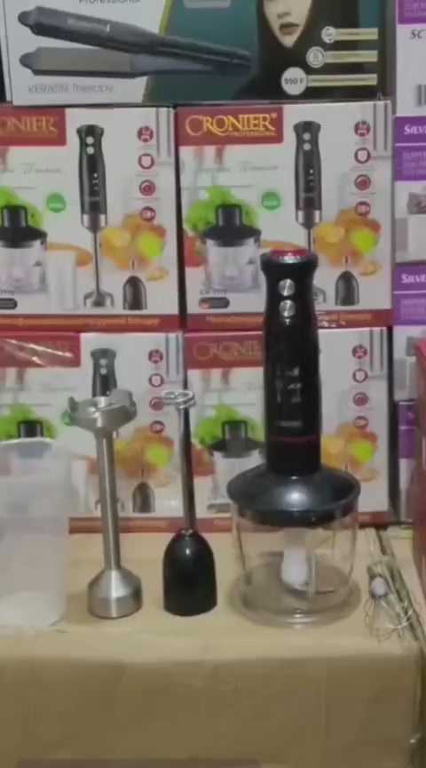 Cronier Professional 4-in-1 Hand Blender Set