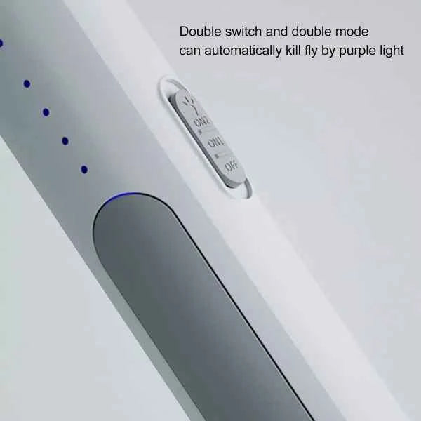 Rechargeable Electric Mosquito Killer Racket 2 In 1 Led Flashlight