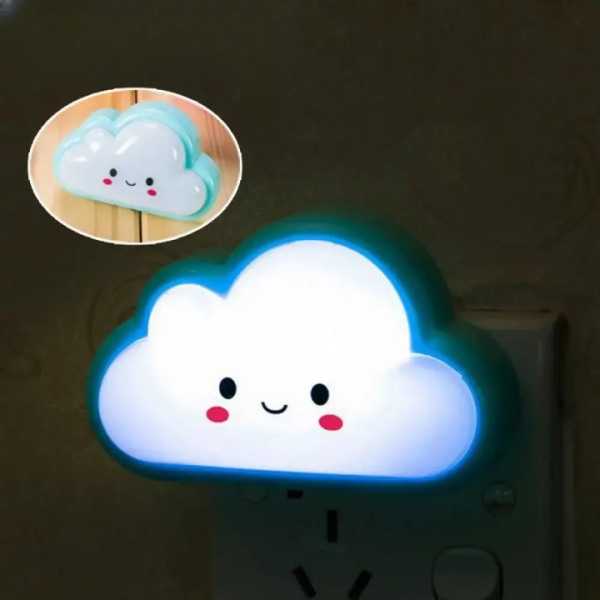 Smiley Cloud Plug-in Led Night Light - 