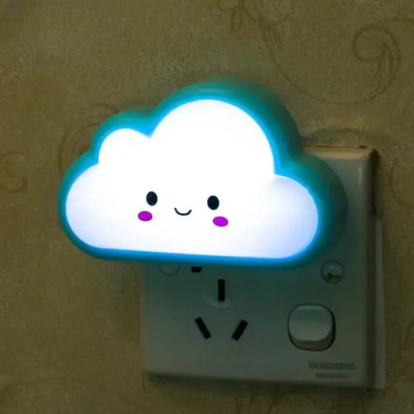 Smiley Cloud Plug-in Led Night Light - 