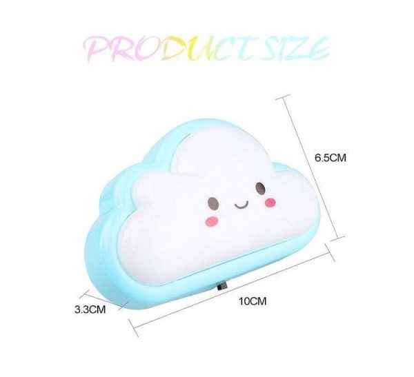 Smiley Cloud Plug-in Led Night Light