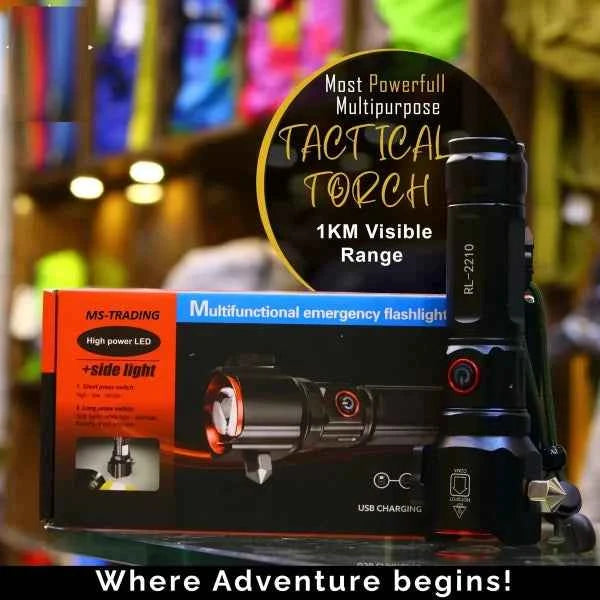 Super Powerful 2-in-1 Emergency Flashlight Torch